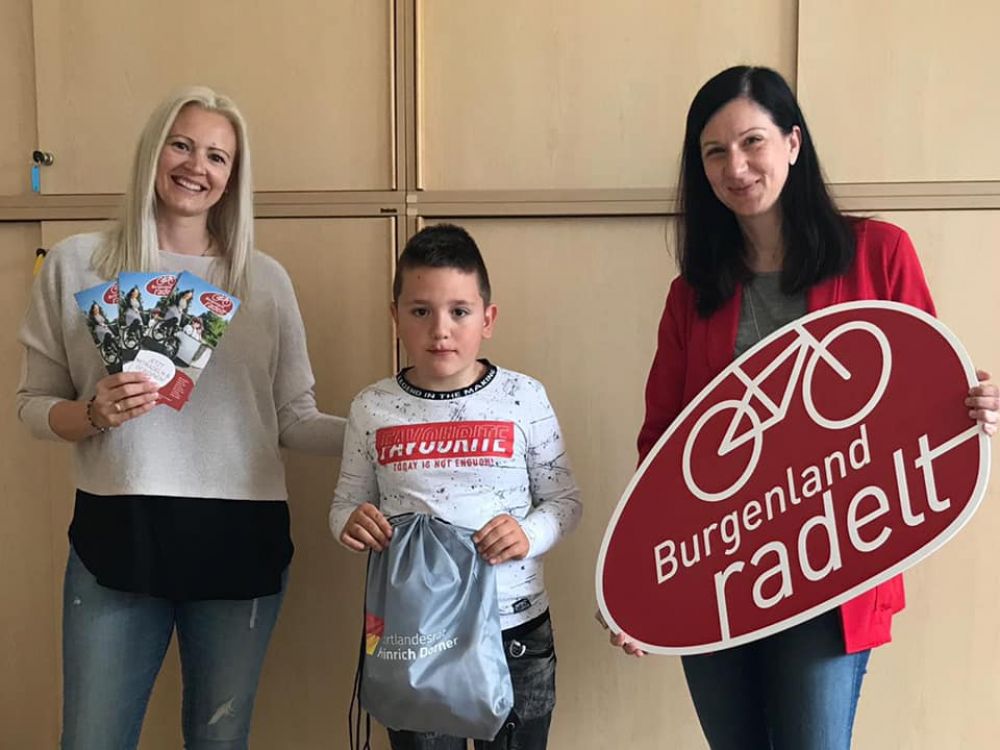 Gewinner von Goodie Bags bei der Aktion Burgenland radelt